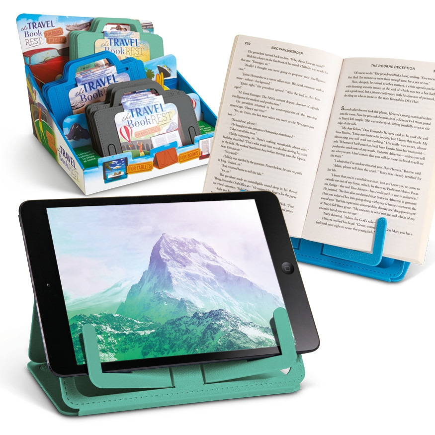 The Travel Book Rest iPad, Tablet and Book Holder IF