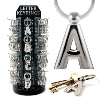 solid metal letter keyrings alphabet keychains if letter keychains
