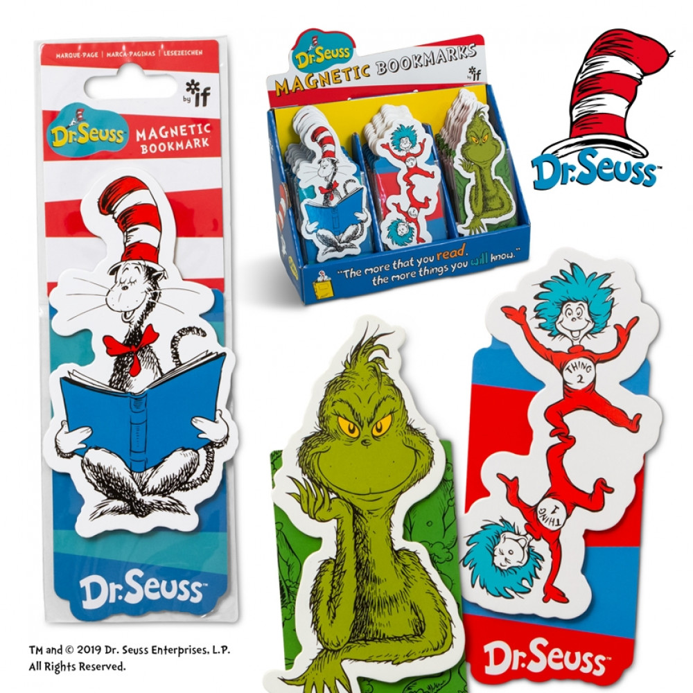 Dr Seuss Bookmarks|Magnetic Character Pagemarkers|IF