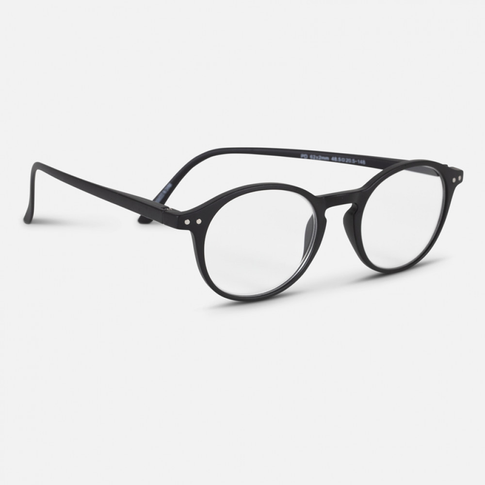 Easy Readers Round Black Reading Glasses IF