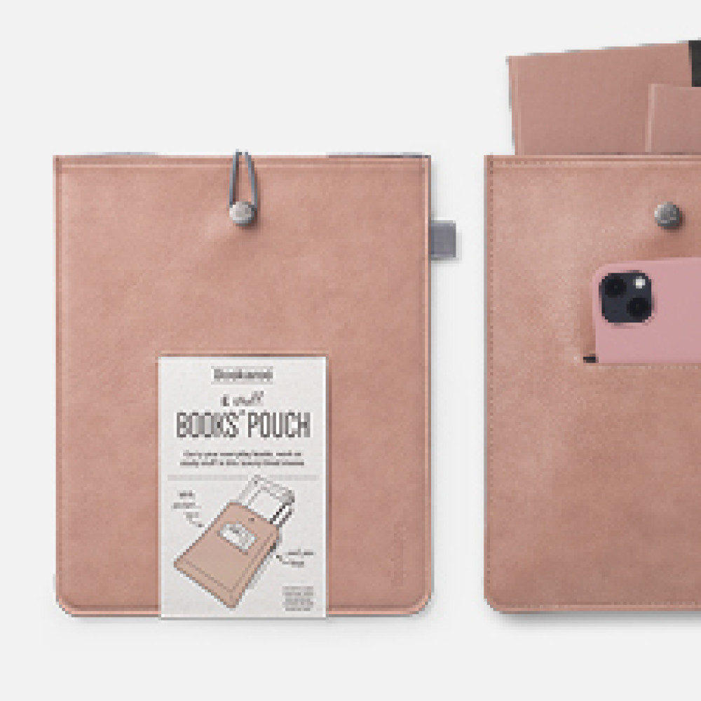 Étui à Lunettes Bookaroo - Pochette élastique Pour Livre, Ordinateur Portable - Doublure Velours, Couleur Bleu Marine