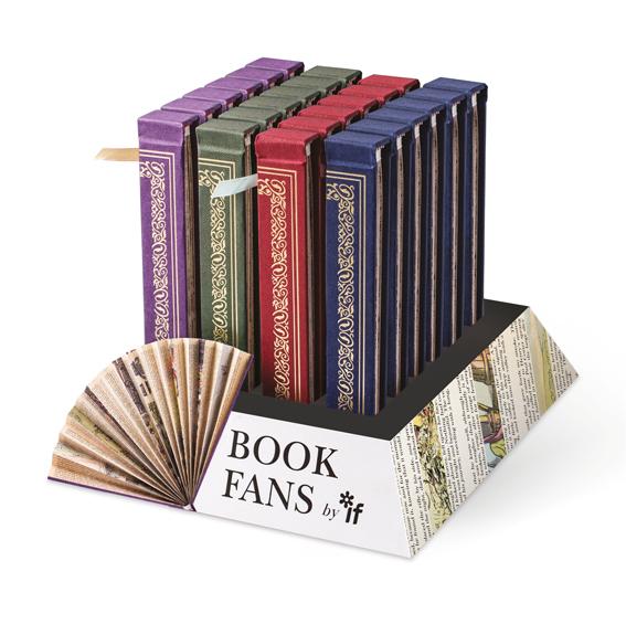 Book Fans Travel Hand Folding Paper Fans IF